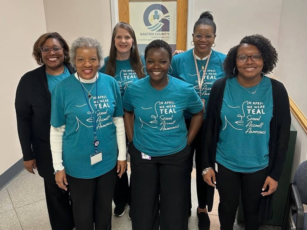 Group of Hope United partners wearing Teal in the month of April